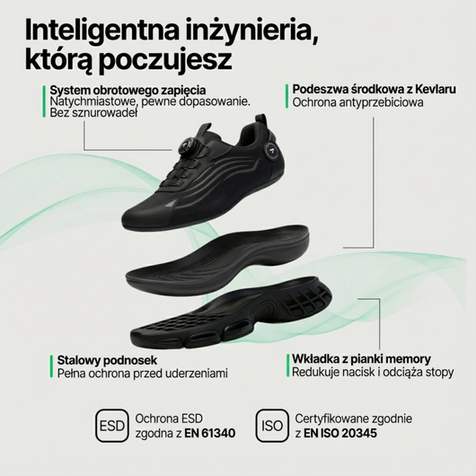 TOCKRS® S3 Pro: Komfort i bezpieczeństwo na cały dzień